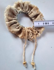 Halskrause, Kragen, Leinen f&uuml;r Teddy oder Puppen, ca. 2,5 cm breit, shabby chic