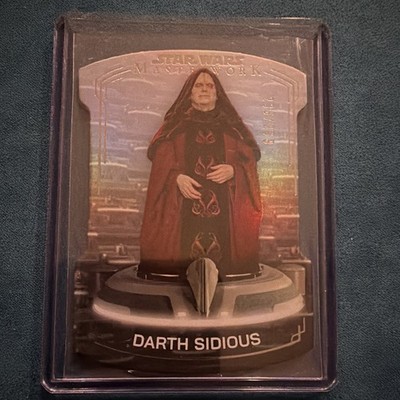 Topps 2018 Star Wars Masterwork Darth Sidious Insert Card GPOD-24 /299