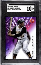 2022 Topps Pristine #82 Roberto Clemente SGC 10 Gem Mint Purple Refractor /99