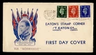 DR WHO 1937 GB FDC KGVI CORONATION CACHET COMBO NORMANDIE SHIP M71648