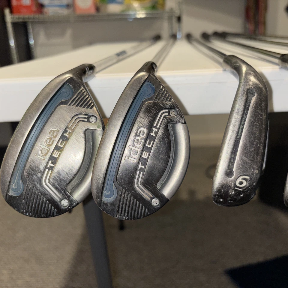 Adams Idea 2014 3hy 5hy 6 8 9 PW Dynalite 85g Regular Flex Steel Shafts Mens RH - Image 2 of 4