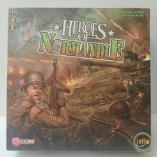 HEROES of NORMANDIE iello Devil Pig Board Game 2013 - UNPUNCHED