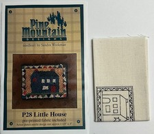 PINE MOUNTAIN Designs PUNCH NEEDLE PATTERN PRE-PRINTED FABRIC Little House