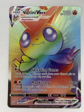 Pokemon TCG Victini VMAX Secret Rare 165/163 SW&SH Battle Styles Rainbow Rare NM on eBay