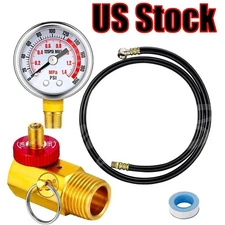 Air Tank Repair Kit with Valve Pressure Gauge Hose for Portable Carry Tank