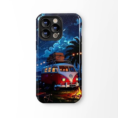 VW T1 Bus Camping  iPhone Case Bumper Shockproof Phone Case For Apple iPhone