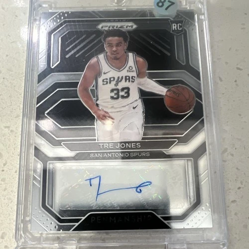 Panini Prizm 2020-21 Tre Jones RC Auto Rookie Penmanship #RP-TJN Silver