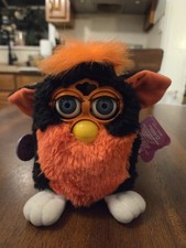 RARe Tangerine Tart Black And Orange Furby Tiger Electronics Vintage Tested