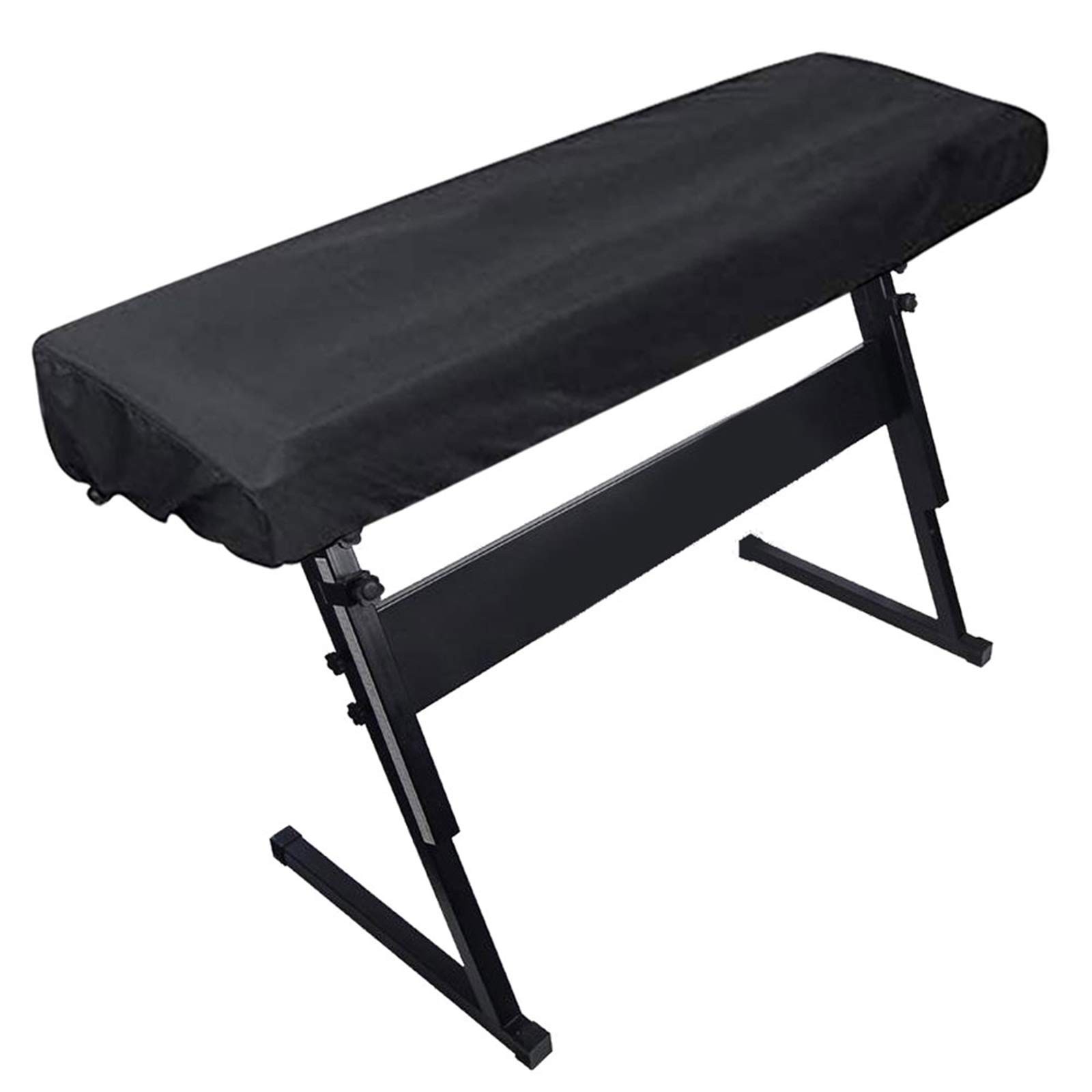 Housse de protection pour clavier piano au salon couverture extensible noire