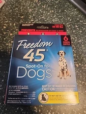 Freedom 45 Spot On Flea Tick Control for Large Dogs 33-66 LBS 6 Months Supply