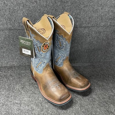 LAREDO Isla Boots womens Size 7M Tan Blue 5666