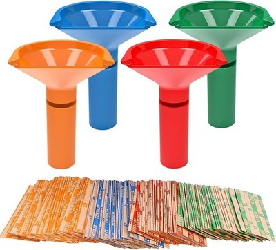 Coin Storage & Sorter Tubes 4 Color   Coded Coin Counters Tubes and Assorted ...