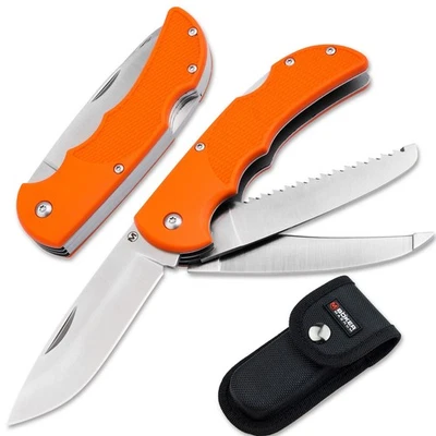 MAGNUM HL Triple Pocket Knife 42a Jagd Taschenmesser 440C Säge Aufbruch 01RY804 - Bild 1 von 4