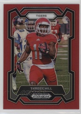 2024 Panini Prizm Draft Picks Red Prizm 179/299 Tyreek Hill #80 1h1