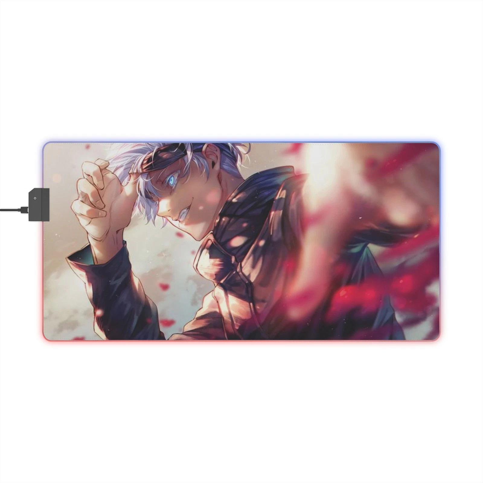 f Jujutsu Satoru Satoru Gojo LED Gaming Mouse Pad