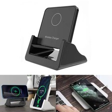 15W Wireless Fast Charger Stand Pad Phone Holder for iPhone/Samsung/Android NEW