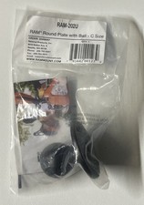 RAM-202U Round Plate with Ball C Size 1.5 in