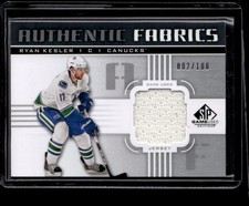 2011-12 SP Game Used Authentic Fabrics Ryan Kesler 002/100 Vancouver Canucks