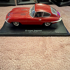 Jaguar E-Type Jaguar Diecast Model Car, Red, Display Stand GC Ref AV92