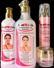 Moon White 4-in-1 Lotion Set Shower Gel, Lotion, Face Cream, Scrub, Serum