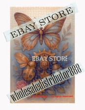 1000 piece jigsaw puzzle Steampunk butterfly floral fantasy floral