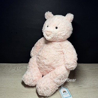 AUTHENTIC❗️Jellycat LARGE Leola Bear Pink 14”- NWT- SHIPS SAME