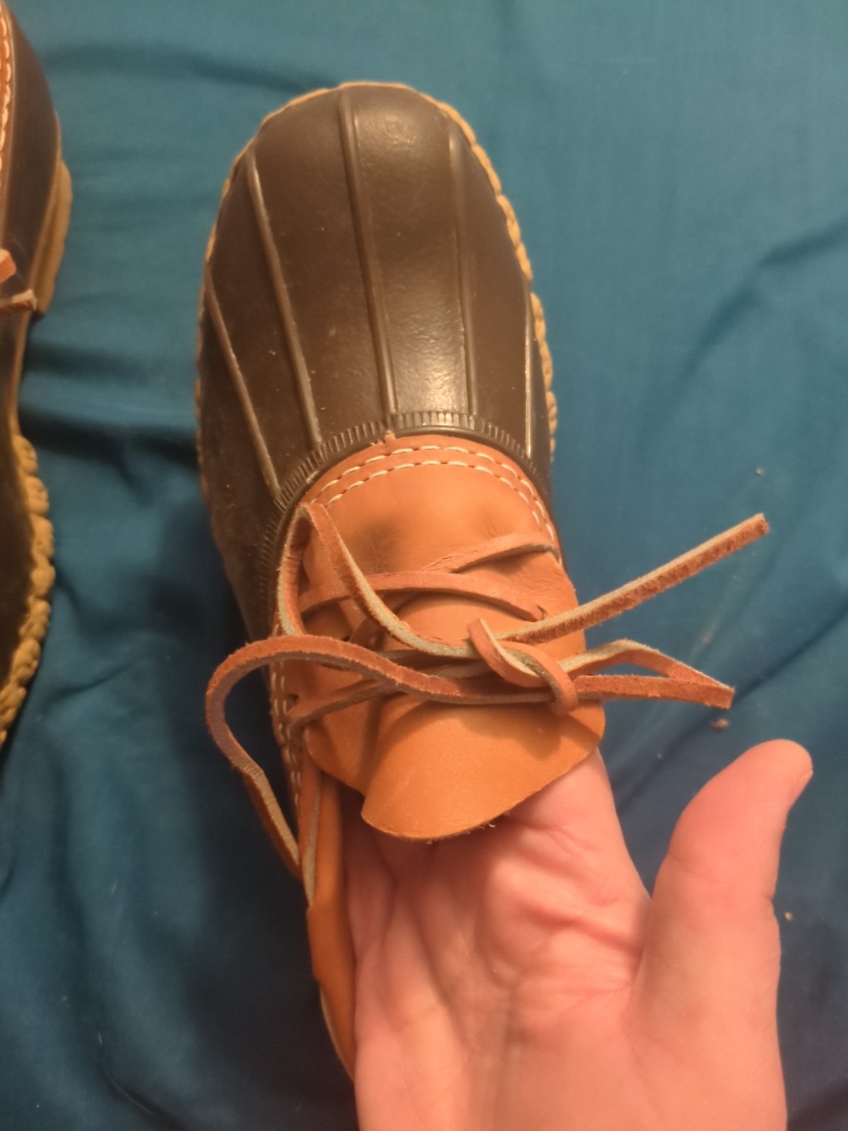 LL Bean Boots Low Duck Moc Made in Maine USA Rain Mud Muck Women's 6.5