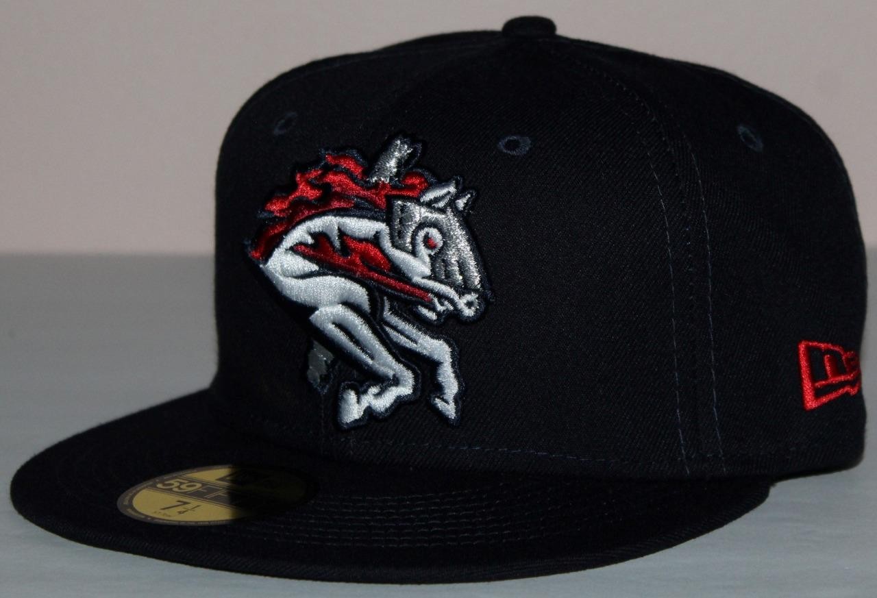 PONY Cappello Berretto BINGHAMTON RUMBLE PONIES NEW ERA 59FIFTY Tg 7 1 4 UFFICIALE SUL CAMPO *H7