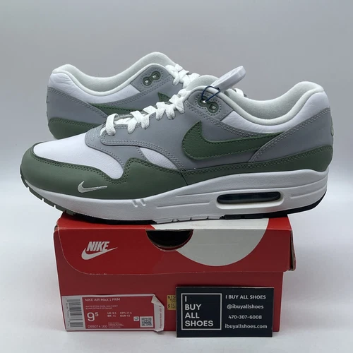Size 9.5 - Nike Air Max 1 Grey Mint Grey White Leather (AH8145-015)