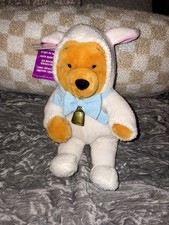 NWT Lamby Pooh The Disney Store 13"Easter Plush Rattles