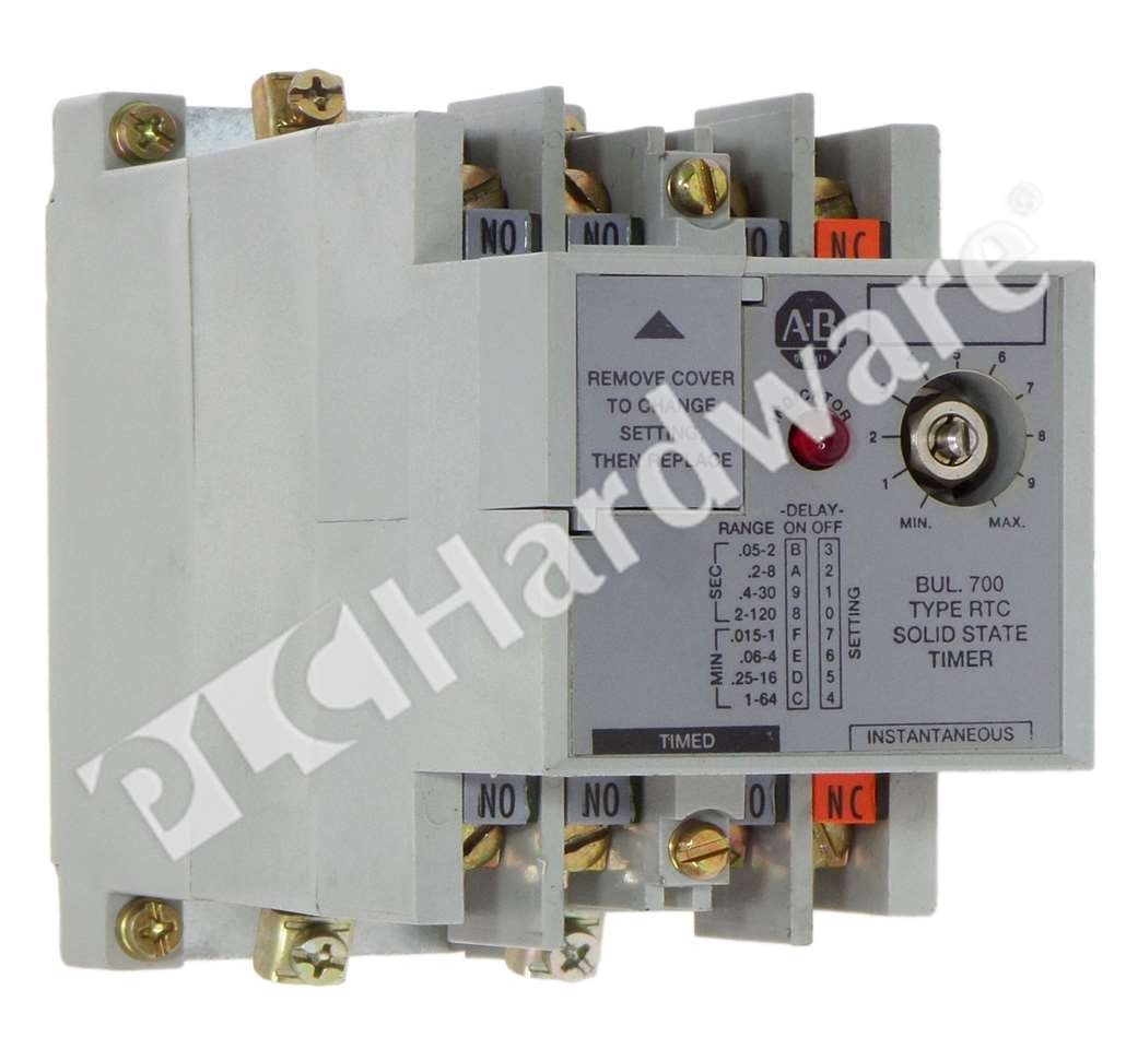 Allen Bradley 700-RTC11200U1 Ser A 1N.O./1N.C. 2N.O. Solid State Timing Module