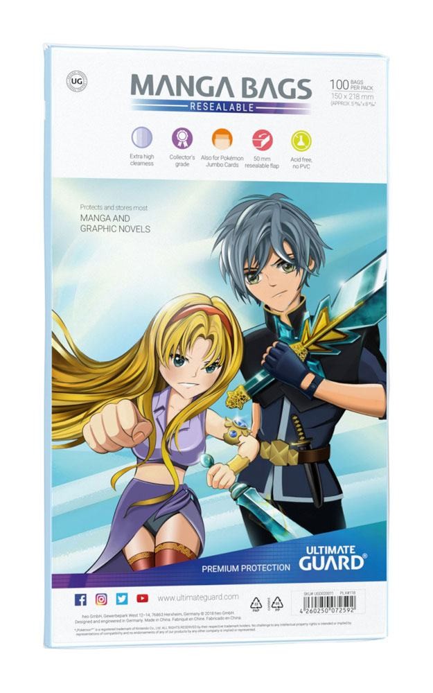 Ultimate Guard Manga Bags - Resealable (100 Stück) - Bild 2