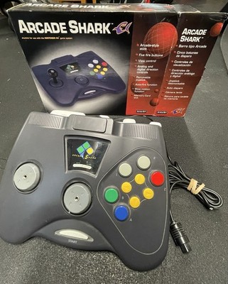Arcade Shark Interact Arcade Stick for Nintendo 64 N64 Complete In Box
