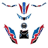 Kit Tank Full Aufkleber 3D Kompatibel Mit Honda Africa Twin 1100 2024-2026