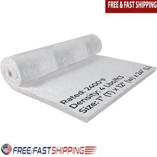 Fireproof Ceramic Fiber Insulation Blanket High Heat Forge Kiln Fireplace 2400F