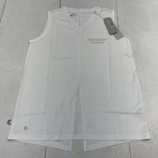 Level Wear Verve Paisley White Seaside Tennis Tank Women's Medium New