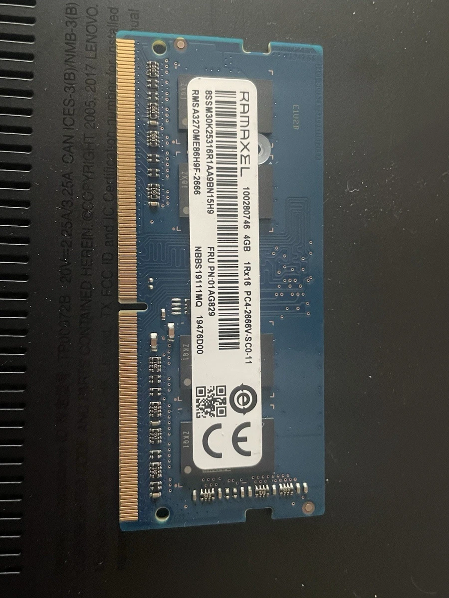 DDR4 SDRAM Ramaxel 4 GB Capacity per Module Memory (RAM) for sale