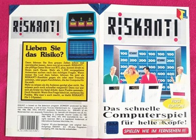 Retro PC Game Riskant RTL Plus 1991, Doppelpack-Disks 5,25''+3,5'' - IBM PC XT AT
