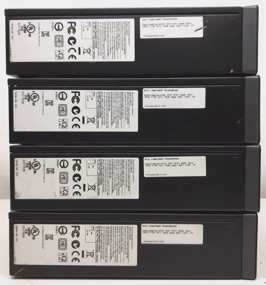 Lot (4) HP EliteDesk 800 G1 Ultra-Slim PC Intel Core i5-4590S 4-8GB RAM NO SSD - Image 4 of 4