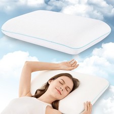 Memory Foam Pillow Standard Size Medium Soft Memory Foam Made in USA Bed Pillow