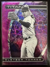 Gleyber Torres 2021 Panini Chronicles Titan Purple Velocity Prizm #24 NY Yankees