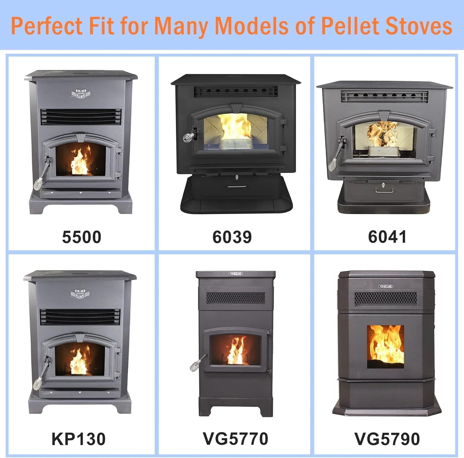Replacement 80488 Auger Motor for Vogelzang & Pellet Stoves, 1 RPM CCW