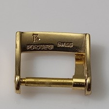 FIBBIA SVIZZERA PLACCATA ORO GIALLO 14 MM ANNI 60-70 - ADATTA A TUTTI GLI OROLOGI VINTAGE