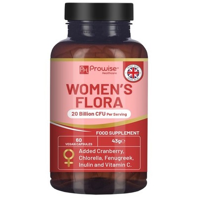 Women s Flora 20 Milliarden KBE - 60 Kapseln mit 15000mg Cranberry