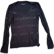 Betty Jackson Black Sequin Top 10