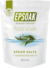Tea Tree Foot Soak With Epsom Salt Dead Sea Salt Therapeutic Bath 2 Lb Bag