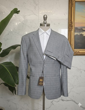 Abito Uomo elegante  modello  Principe Di Galles grigio