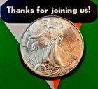 1998 SILVER EAGLE Coin- Straight From The TURD FARM!   WTH Happens To These??