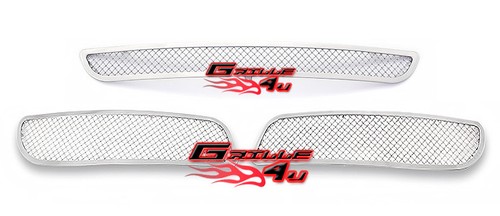 Fits 2011-2014 Chrysler 300/300C Bumper Stainless Steel Mesh Grille Grill Combo - Picture 2 of 2