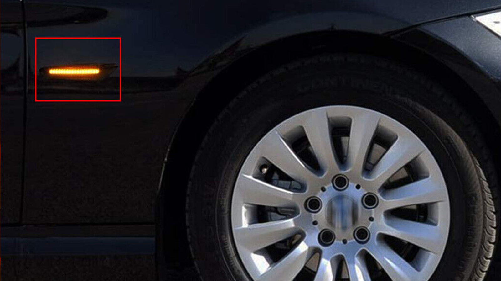 2&times; Clear Sequential Turn Signal Lamp Fender Side Marker Light Cover 63137253325 